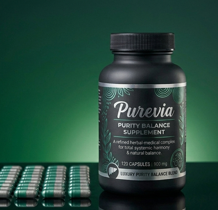 Purevia – výživový doplnok, fľaša 60 kapsúl